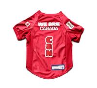 Littlearth Stretch Pet Jersey - Officially Licensed FIFA World Cup 2026, Team: Canada, Size: Small