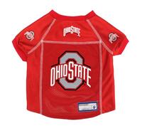 Littlearth Unisex-Adult NCAA Ohio State Buckeyes Basic Pet Jersey, Team Color, Large