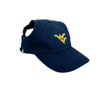 Littlearth Unisex-Adult NCAA West Virginia University Pet Baseball Hat, Team Color, Large