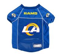 Littlearth Unisex-Adult NFL Los Angeles Rams - 1 Basic Pet Jersey, Team Color, Small