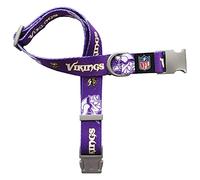 Littlearth Unisex-Adult NFL Minnesota Vikings Premium Pet Collar, Team Color, Medium