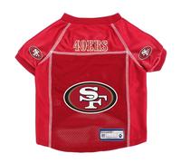 Littlearth Unisex-Adult NFL San Francisco 49ers - 1 Basic Pet Jersey, Team Color, Large