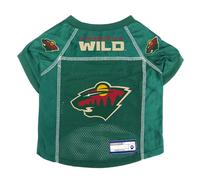 Littlearth Unisex-Adult NHL Minnesota Wild Basic Pet Jersey, Team Color, Medium
