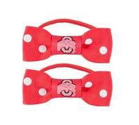 Littlearth Women's NCAA Ohio State Buckeyes Bow Pigtail Holder Set, One Size, Team Color