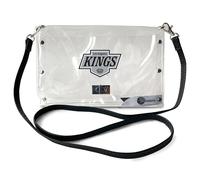 Littlearth Womens NHL Clear Envelope Purse With Black Fashion Strap