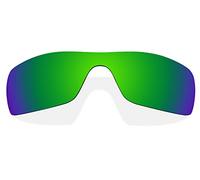 Littlebird4 1.5mm Polarized Replacement Lenses for Oakley Batwolf Sunglasses OO9101 - Multiple Options, Green, 27 mm