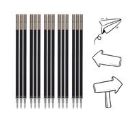 Littleboyn 15 pcs Erasable Refills Black, Compatible with Legami, Easy to Erase Height 13 cm, Pen Tip 0.7 mm