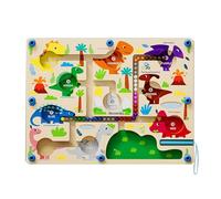 Littleboyny Montessori Toys for 3+ Year Old, Magnetic Color and Number Maze Wooden Puzzle Activity Board, Toddler Counting Maze Toys for Boys Girls Preschooler 3-6 Years Old Gift