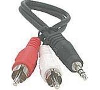 Littlebush Systems Limited 3m 3.5mm stereo plug to dual ended phono plug cable
