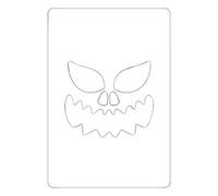 LITTLECANDLE Halloween Pumpkin Ghost Bats Face Decorative Painting Stencils Acrylic Metal Cutting Dies Embossing Die Cuts Stencils for DIY Pumpkin Carving Wood Walls Art Decor-C