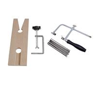 Littlecatch 1 Set Professional Jewelers Saw Set Jewelry Tools Saw Frame 144 Blades Wooden Pin Clamp Coping Saws Metal Jewelry Toos for Metal Wood Wax Ring Cutting