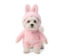 Littledropet Halloween Monster Small Large Dog Costume Bunny Outfit,Pink XS