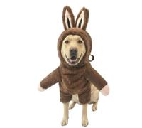 Littledropet Halloween Monster Small Large Dog Costume Elf Outfit,Brown XL