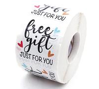 Littlefa 1.5” Gift Just for You Stickers,Thank You Stickers,Bakeries Stickers,Handmade Stickers,Small Business Stickers, Envelopes Stickers, Gift Bags Packaging 500 PCS