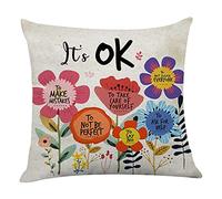 Littlefa Inspiring Gifts Cute Retro Flower Throw Pillow Cover Retro Flower Cushion Cover Decorative Pillowcase Living Room Bedroom Decor for Girls Friends Daughter Niece Women 1