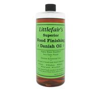 Littlefair’s Danish Oil for Wood 2.5ltr - Water Resistant & Quick-Drying Formula - Danish Oil for Wood Exterior, Interior & Wooden Worktops - Easy Apply & Low Sheen Finish for All Wood Types