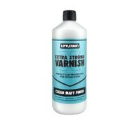 Littlefair's Extra Strong Wood Varnish - 1ltr - Water-Based, Fast Drying, Non-Yellowing, Low-Odour, Clear Finish (Matt)
