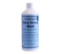 Littlefair's Extra Strong Wood Varnish - 500ml - Water-Based, Fast Drying, Non-Yellowing, Low-Odour, Clear Finish (Matt)