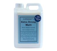 Littlefair's Extra Strong Wood Varnish - 5ltr - Water-Based, Fast Drying, Non-Yellowing, Low-Odour, Clear Finish (Matt)