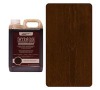 Littlefair's Wood Stain Water Based - 5 LTR - Indoor Furniture Stain Light & Dark Finishes - Special Non Toxic & Eco Friendly Formula - Wood Stain for Crafts - Colour: Dark Red Mahogany