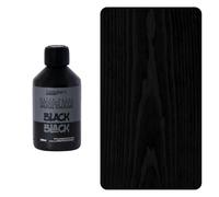 Littlefair's Wood Stain Water-Based - (Black Black) - Non-Toxic, Eco-Friendly & Quick Drying - Easy-to-Apply, Concentrated Formula for All Wood Types - 15ml Tester Pot