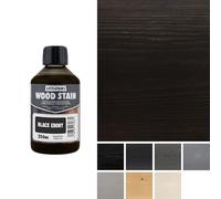 Littlefair's Wood Stain Water-Based - (Black Ebony) - Non-Toxic, Eco-Friendly & Quick Drying - Easy-to-Apply, Concentrated Formula for All Wood Types - 250ml