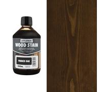 Littlefair's Wood Stain Water-Based - (French Oak) - Non-Toxic, Eco-Friendly & Quick Drying - Easy-to-Apply, Concentrated Formula for All Wood Types - 500ml