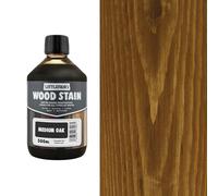 Littlefair's Wood Stain Water-Based - (Medium Oak) - Non-Toxic, Eco-Friendly & Quick Drying - Easy-to-Apply, Concentrated Formula for All Wood Types - 500ml