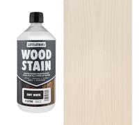 Littlefair's Wood Stain Water-Based - (Soft White) - Non-Toxic, Eco-Friendly & Quick Drying - Easy-to-Apply, Concentrated Formula for All Wood Types - 1 LTR