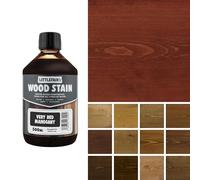 Littlefair's Wood Stain Water-Based - (Very Red Mahogany) - Non-Toxic, Eco-Friendly & Quick Drying - Easy-to-Apply, Concentrated Formula for All Wood Types - 500ml