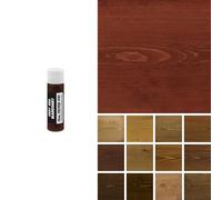 Littlefair's Wood Stain Water-Based - (Very Red Mahogany) - Non-Toxic, Eco-Friendly & Quick Drying - Easy-to-Apply, Concentrated Formula for All Wood Types - 15ml Tester Pot