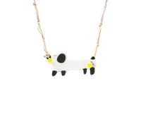LittleFathand Cartoon Dog Necklace for Women Men Funny Dachshund Necklace Cute Small Dog Animal Pendant Necklace Birthday Jewelry Gift, Zinc, No Gemstone