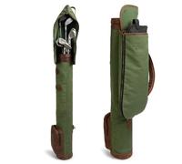 Littlefield & Co., Lightweight Travel Golf Bag with Protective Rain Hood, Sunday Golf Bag for a Few Clubs, Basic Carry Bags, Canvas Practice Cart for Men, Driving Range Carrier Accessories