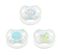 LittleForBig Bigshield Generation-II Adult Sized Printed Pacifier Set Baby Parade Pattern 3-Pack