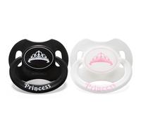 LittleForBig Bigshield Generation-II Adult Sized Printed Pacifier Set Princess Crown Pattern 2-Pack
