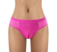 LittleForBig Breathable Tucking Gaff Brazilian Cheeky Panties Smooth Mesh Silky Camel Toe Hiding Gaff Shaping Thong Briefs for Crossdressers Transgender Individuals Hot Pink XXXXL