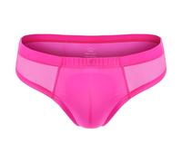 LittleForBig Breathable Tucking Gaff Brazilian Cheeky Panties Smooth Mesh Silky Camel Toe Hiding Gaff Shaping Thong Briefs for Crossdressers Transgender Individuals Hot Pink M