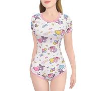 LittleForBig Cotton Romper Onesie Pajamas Bodysuit - Baby Usagi & Bella Onesie Pink XL