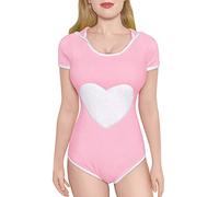 LittleForBig Cotton Romper Onesie Pajamas Bodysuit - Bunny Babe Onesie Pink S