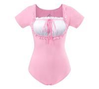 LittleForBig Cotton Romper Onesie Pajamas Bodysuit - Classic Lolita Onesie Pink S