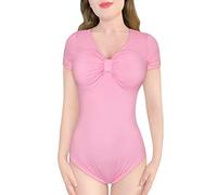 LittleForBig Cotton Romper Onesie Pajamas Bodysuit - Pin-Up Girl Pink XL
