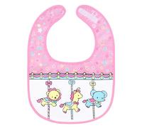 LittleForBig Cotton Waterproof Babydoll Printed Adult Bib with Adjustable Hook-and-Loop Fastener Closure - Little Circus Adult Bib