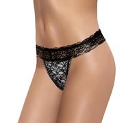 LittleForBig Lace Band Tucking Gaff Thong Panties Smooth Hiding Gaff Shaping Briefs for Crossdressers Transgender Individuals Black XS