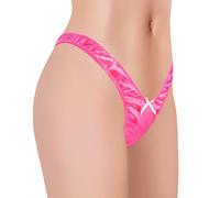LittleForBig Little Secret Thong Tucking Gaff Panties Smooth Silky Hidden Gaff Shaping Brief for Crossdressers Transgender Individuals Hot Pink M