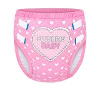 LittleForBig Soft Silky Underwear Comfortable Washable Reusable Adult Training Pants - Blushing Baby Pink S