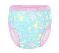 LittleForBig Soft Silky Underwear Comfortable Washable Reusable Adult Training Pants - Full Print Baby Parade Green XS
