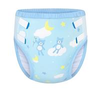 LittleForBig Soft Silky Underwear Comfortable Washable Reusable Adult Training Pants - Little Dreamers Blue XS