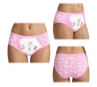LittleForBig Soft Silky Underwear Comfortable Washable Reusable Waterproof Adult Briefs Training Pants - Baby Cuties Pink XL