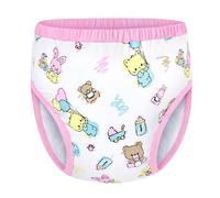 LittleForBig Soft Silky Underwear Comfortable Washable Reusable Waterproof Adult Training Pants - Full Print Baby Cuties M