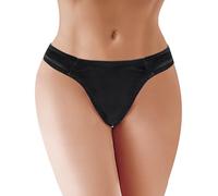 LittleForBig Thick Band Thong Tucking Gaff Panties Smooth Silky Hiding Gaff Shaping Brief for Crossdressers Transgender Individuals Black S